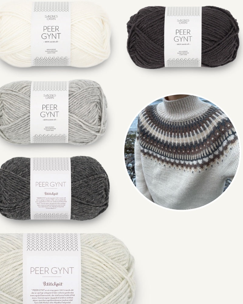 PetiteKnit Celeste Sweater neue Variante in Grautönen