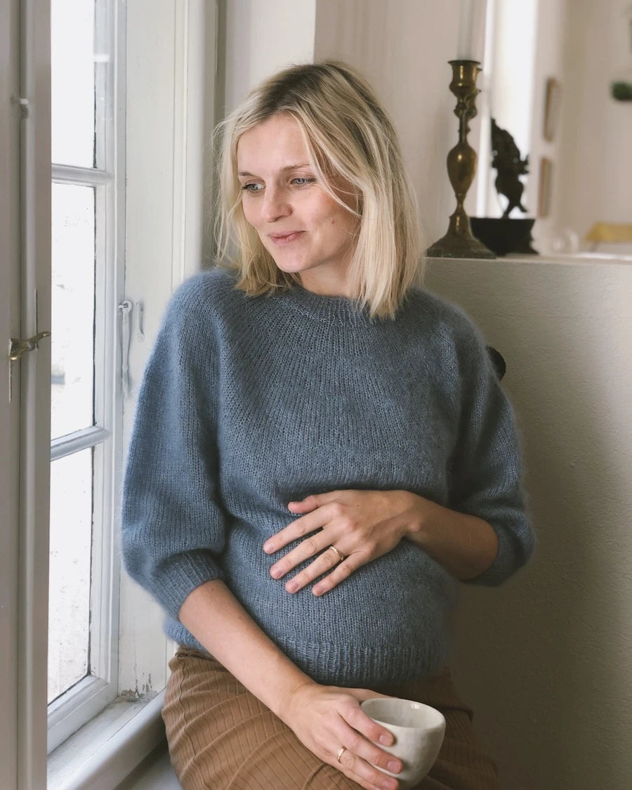 PetiteKnit Novice Sweater Mohair Edition hellblau 4