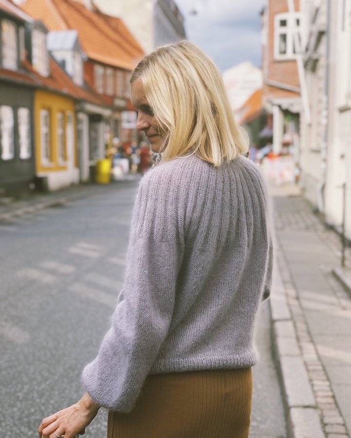 Petiteknit Sunday Sweater Mohair Edition mit Tynn Silk Mohair von Sandnes Garn 5
