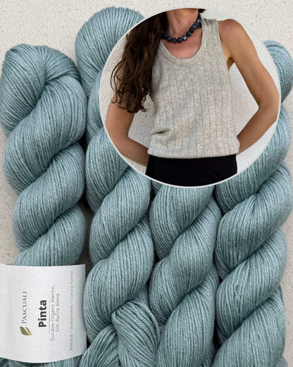 Pinstripe Tank | luftig zarte Streifen aus Pinta von Pascuali