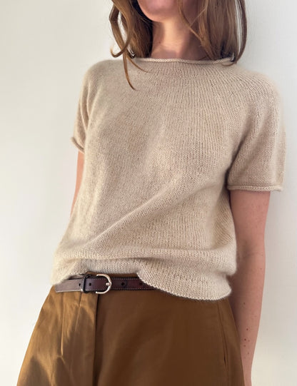 Plain Yoke Tee Cashmere | Basic Shirt aus Classic Cashmere von Cardiff
