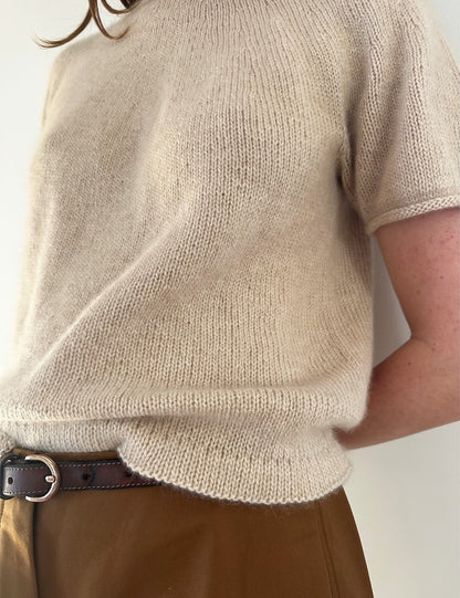 Plain Yoke Tee Cashmere | Basic Shirt aus Classic Cashmere von Cardiff