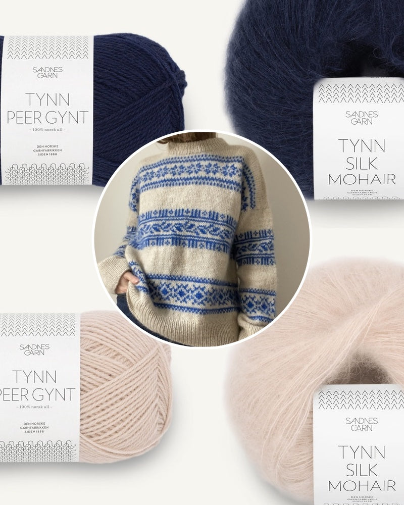LeKnit Porcelain Sweater Set | buy here | Gute-garne.de