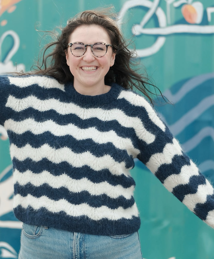 Rebecca Clow Tydes Sweater mit Borstet Alpakka von Sandnes Garn 6
