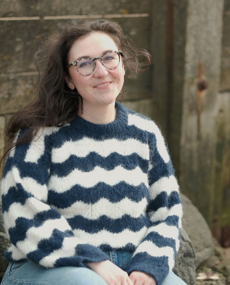 Rebecca Clow Tydes Sweater mit Borstet Alpakka von Sandnes Garn 7