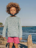 Sandnes Magazin 2306, Sommer Kinder Modellbild Pullover mit Melangeeffekt