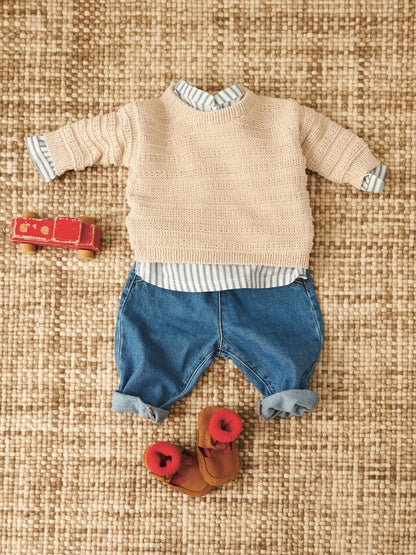 Sandnes Kollektion 2407, Fillip Set aus Pullover, Hose und Mütze mit Mandarin Petit von Sandnes Garn 4