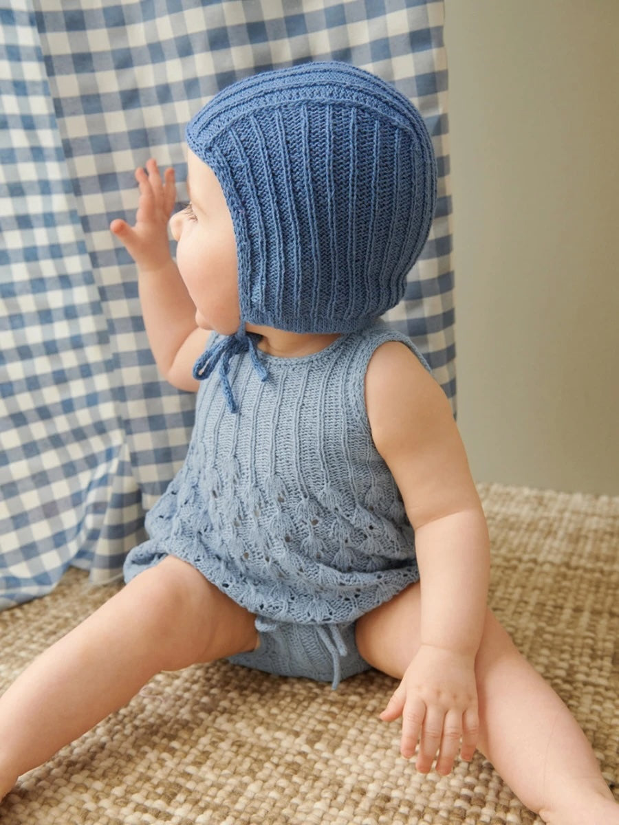 Lilja Set aus Top, Hose und Mütze, Sandnes Kollektion 2407 Sommer Baby mit Tynn Line von Sandnes Garn 6