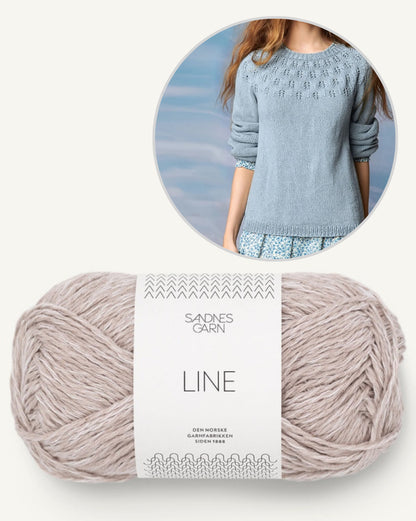 Schneeglöckchen Pullover | leichter Sommerpullover aus Line von Sandnes Garn