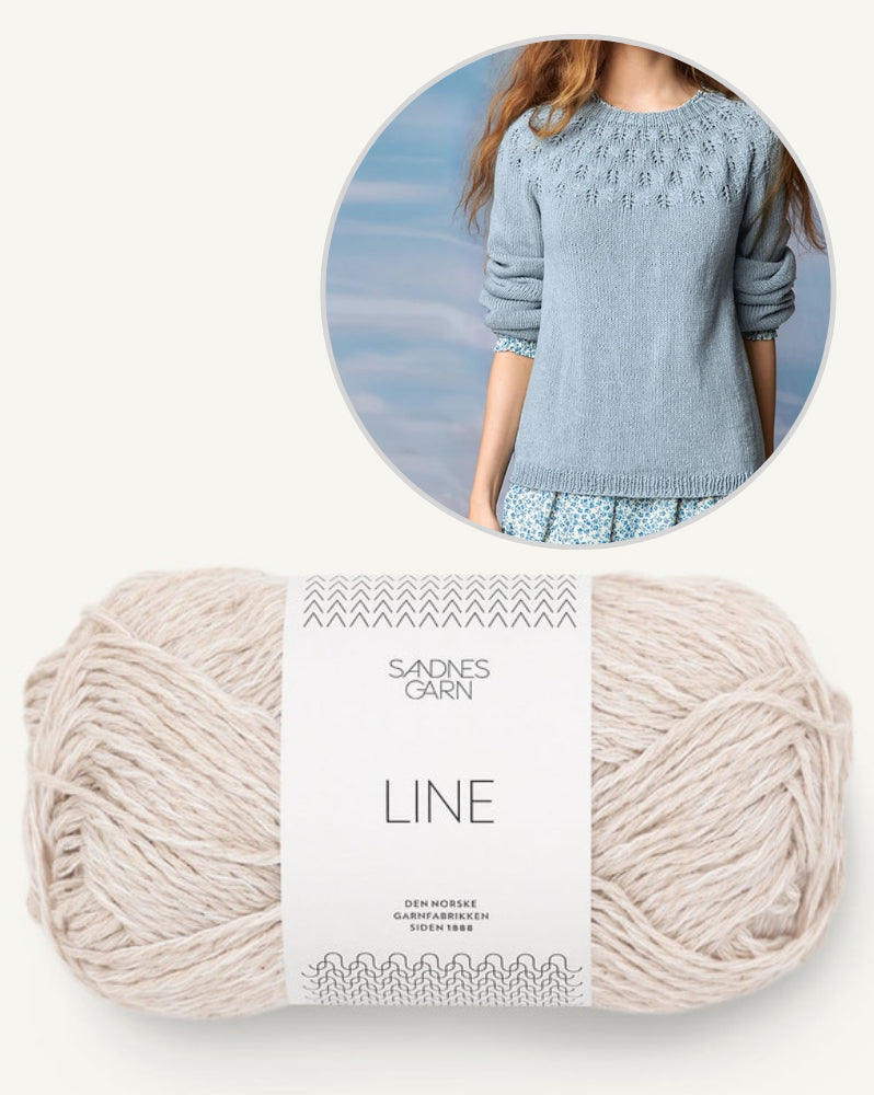Schneeglöckchen Pullover | leichter Sommerpullover aus Line von Sandnes Garn