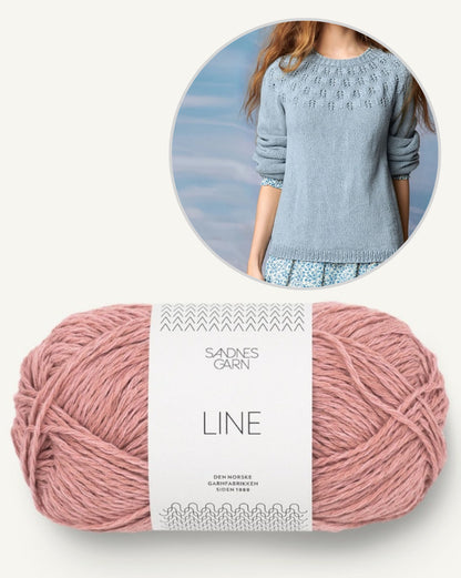 Schneeglöckchen Pullover | leichter Sommerpullover aus Line von Sandnes Garn