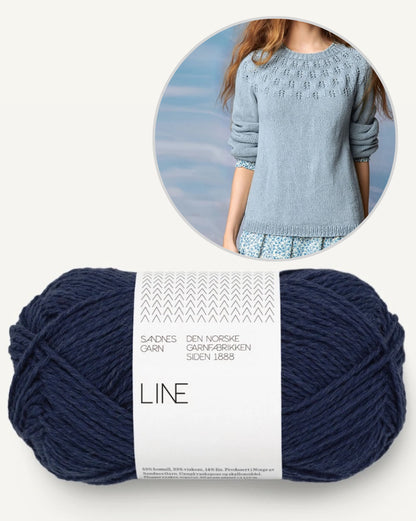 Schneeglöckchen Pullover | leichter Sommerpullover aus Line von Sandnes Garn
