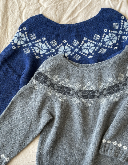 Džemperis Nr. 74 | klasisks, smalks raksts no Le Petit Lambswool dzijas, ko ražo Biches & Buches