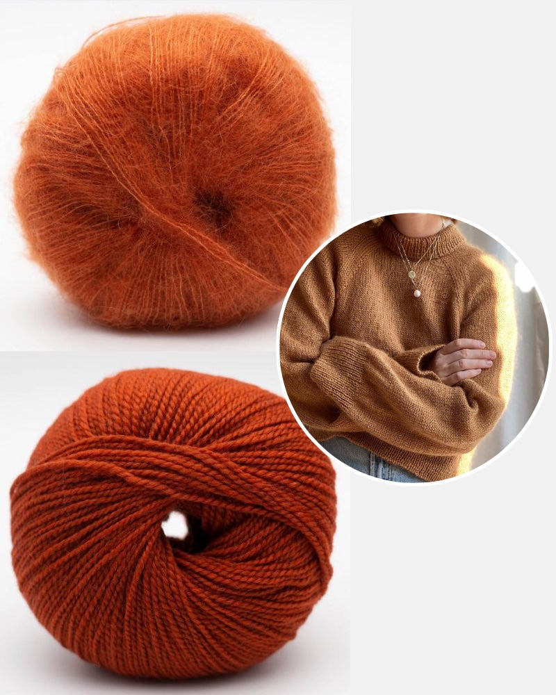 Garnpaket Semilla Sweater in orange