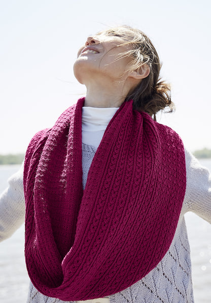 Schlauchschal Toco | feines Muster aus Lovely Merino Treat von Rosy Green Wool