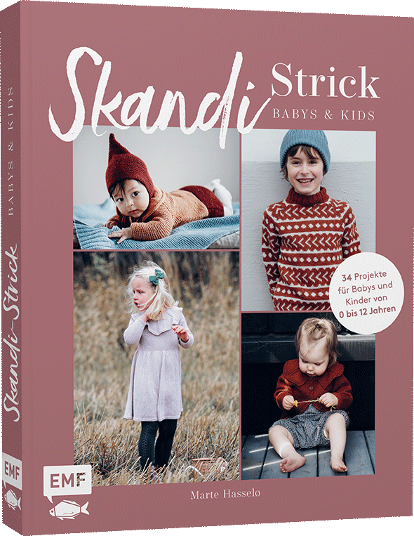 Titelbild Skandi Strick Babys und Kids, 34 Projekte für Babys und Kinder von 0 bis 12 Jahren, EMF Verlag