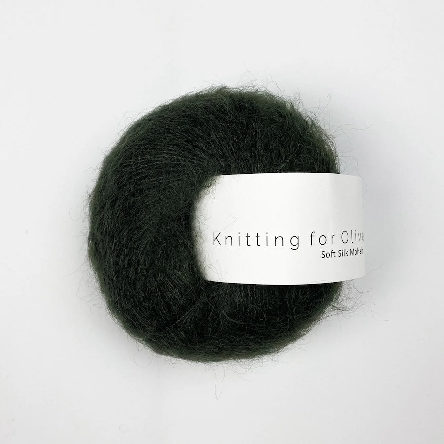 Knitting for Olive Soft Silk Mohair Farbe slate green