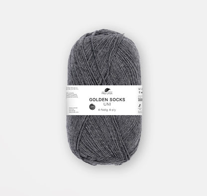 Golden Socks Uni 4-fach | klassisches Sockengarn in strahlenden Farben