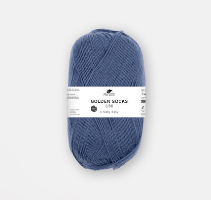 Golden Socks Uni 4-fach | klassisches Sockengarn in strahlenden Farben