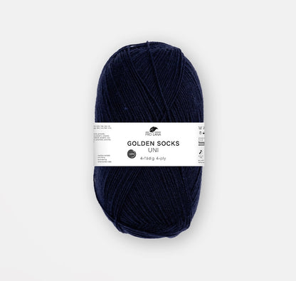 Golden Socks Uni 4-fach | klassisches Sockengarn in strahlenden Farben