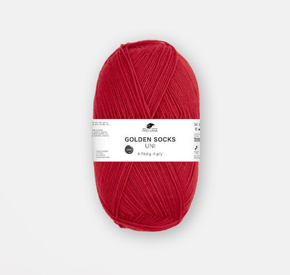 Golden Socks Uni 4-fach | klassisches Sockengarn in strahlenden Farben