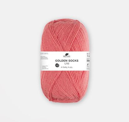 Golden Socks Uni 4-fach | klassisches Sockengarn in strahlenden Farben