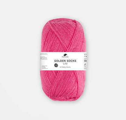 Golden Socks Uni 4-fach | klassisches Sockengarn in strahlenden Farben
