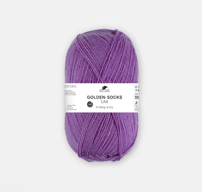 Golden Socks Uni 4-fach | klassisches Sockengarn in strahlenden Farben
