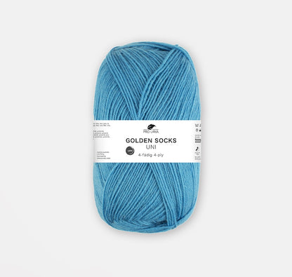 Golden Socks Uni 4-fach | klassisches Sockengarn in strahlenden Farben