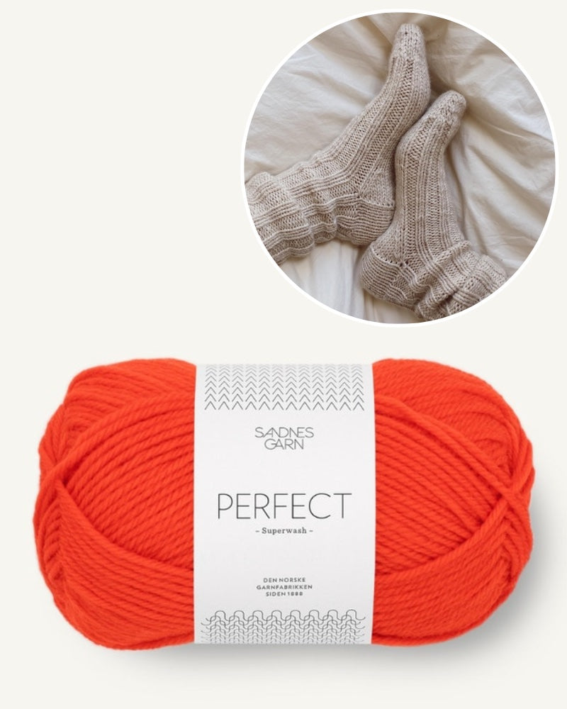 PetiteKnit Sunday Socks aus Perfect spicey orange