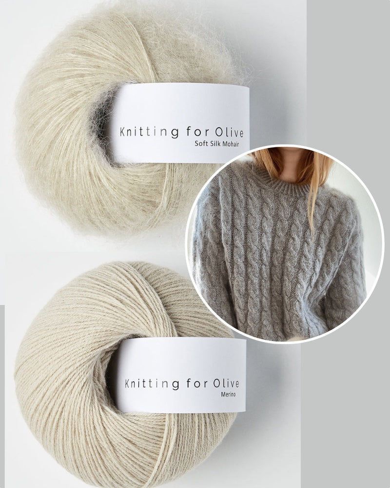My Favourite Things Knitwear Sweater No. 15 mit Merino und Soft Silk Mohair marzipan