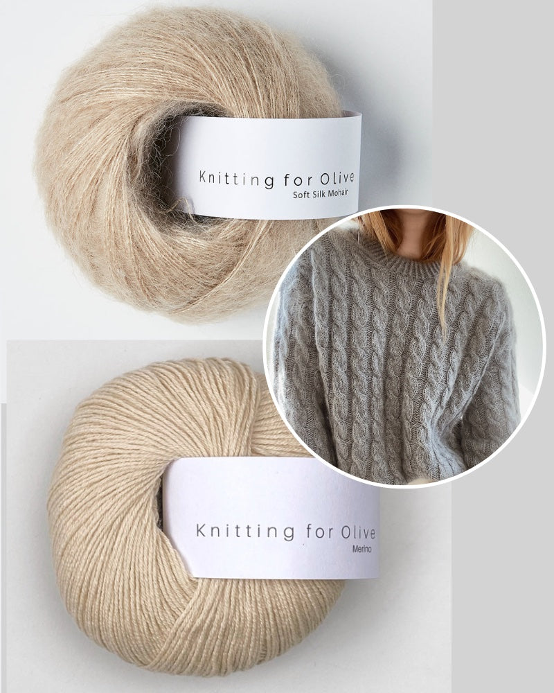 My Favourite Things Knitwear Sweater No. 15 mit Merino und Soft Silk Mohair wheat