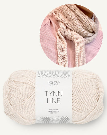 Mini-Tuch Perfect Summer | seidig weich und kühlend aus Tynn Line von Sandnes Garn