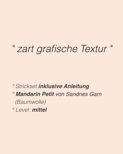 Schilfpullover | Strukturmusterstreifen aus Mandarin Petit von Sandnes Garn