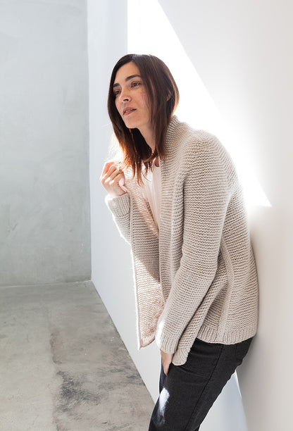 Mamor Cardigan | lässige Jacke aus Luft von Woolfolk