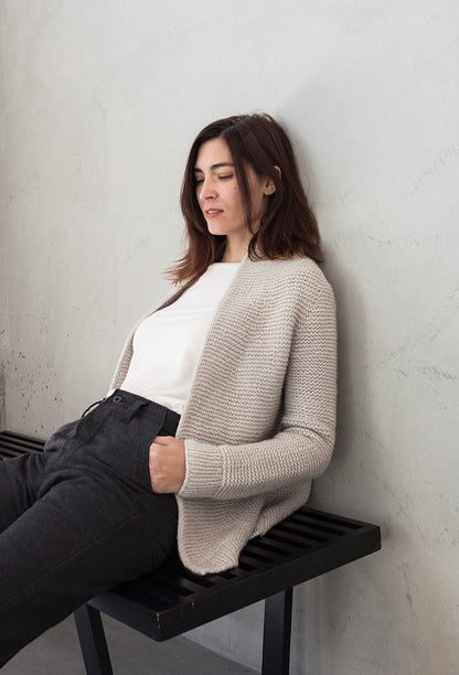 Mamor Cardigan | lässige Jacke aus Luft von Woolfolk