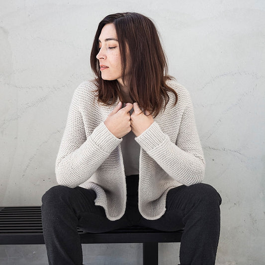 Mamor Cardigan | lässige Jacke aus Luft von Woolfolk