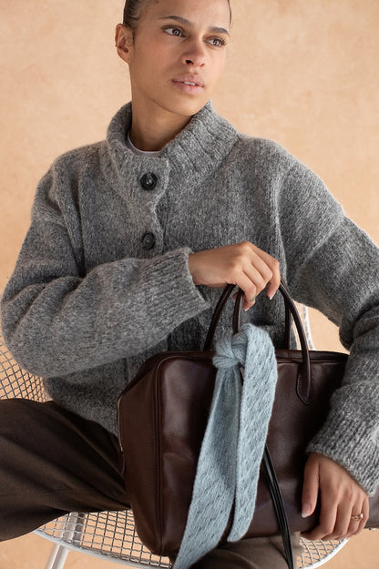 Miko Cardigan | zacht en knus jasje met mooie zakken van lucht van Woolfolk