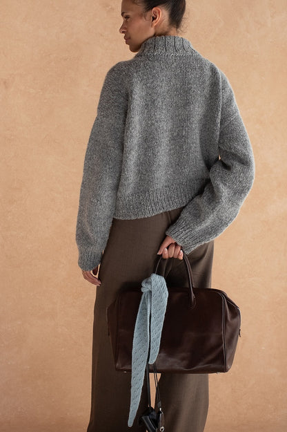 Miko Cardigan | zacht en knus jasje met mooie zakken van lucht van Woolfolk
