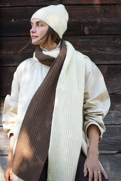 Smith Rock Scarf and Hat Set | passende Mütze und Schal aus Far von Woolfolk