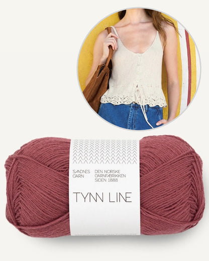 Adeline Singlet | romantisches Top aus Tynn Line von Sandnes Garn
