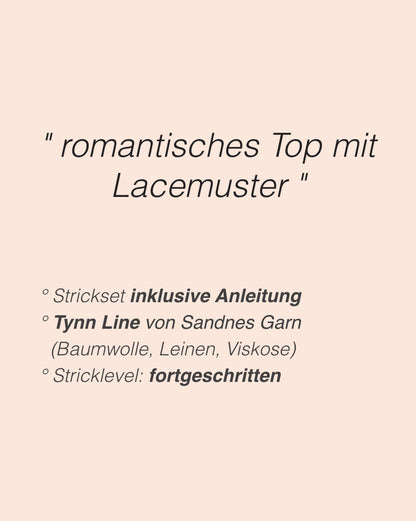 Adeline Singlet | romantisches Top aus Tynn Line von Sandnes Garn