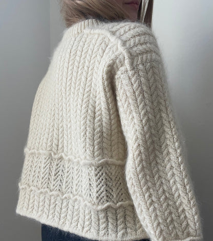 Sarang Sweater | boxy cable pattern from Le Petit Lambswool and Le Petit Silk & Mohair by Biches & Bûches