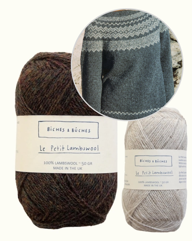 Afterparty Sweater | sart norsk sweater i Le Petit Lambswool fra Biches & Bûches