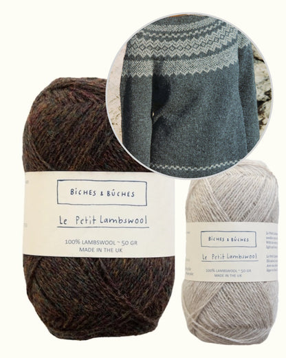 Afterparty Sweater | sart norsk sweater i Le Petit Lambswool fra Biches & Bûches