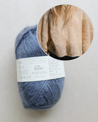 Agnes Sweater | delicate oversized blouse made from Le Gros Silk & Mohair by Biches & Bûches