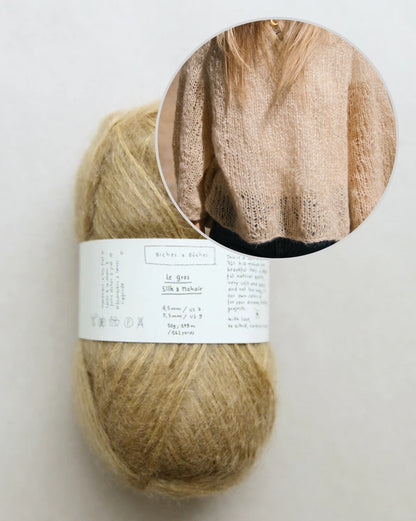Agnes Sweater | delicate oversized blouse made from Le Gros Silk & Mohair by Biches & Bûches