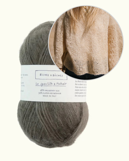 Agnes Sweater | delicate oversized blouse made from Le Gros Silk & Mohair by Biches & Bûches