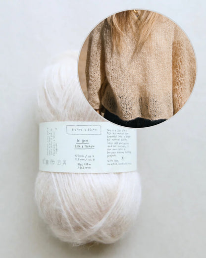 Agnes Sweater | delicate oversized blouse made from Le Gros Silk & Mohair by Biches & Bûches