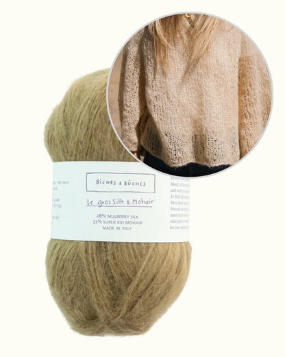 Agnes Sweater | delicate oversized blouse made from Le Gros Silk & Mohair by Biches & Bûches